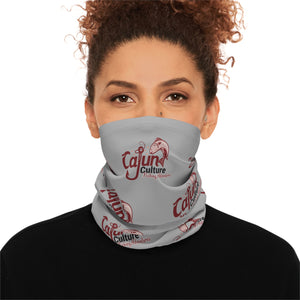 Winter Neck Gaiter With Drawstring and Logo
